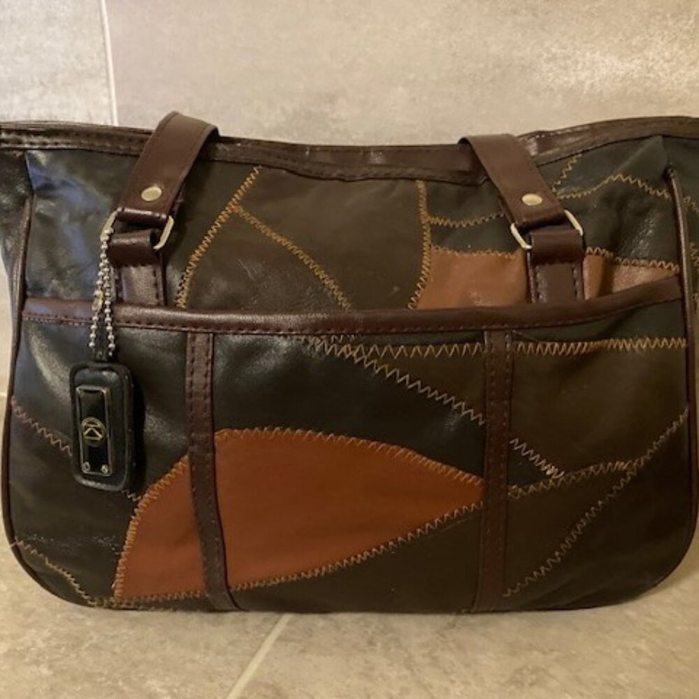 Genuine Leather Shoulder Bag EUC
